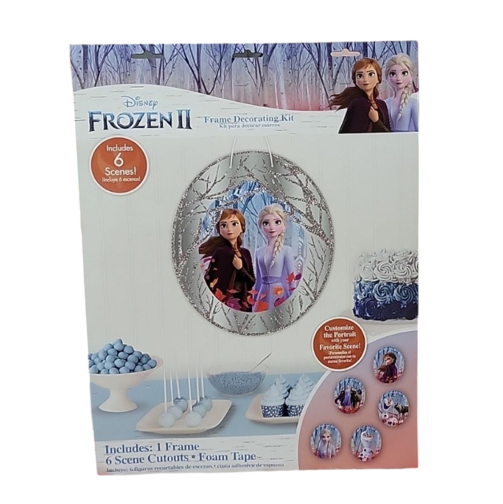 Disney Frozen 2 Featuring Anna & Elsa-Birthday Frame Decorating Kit